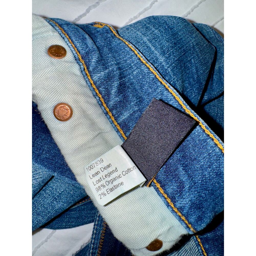 Nudie Jeans Lean Dean Straight Classic Fit Lost Legend 36x28 Altered Inseam - Picture 10 of 16
